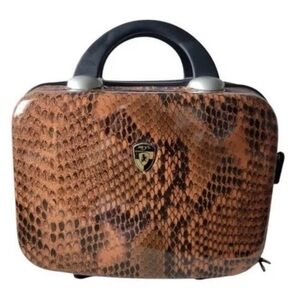 heys snakeskin toiletry/cosmetics/travel bag luggage